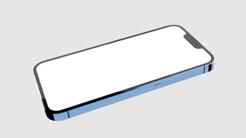 Creative animated smartphone mockup. Template on transparent background. Stock Footage 255717920