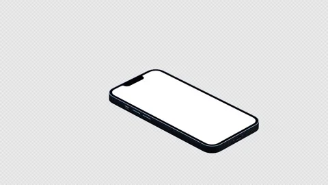 Creative animated smartphone mockup. Template on transparent background. Stock Footage 255717923