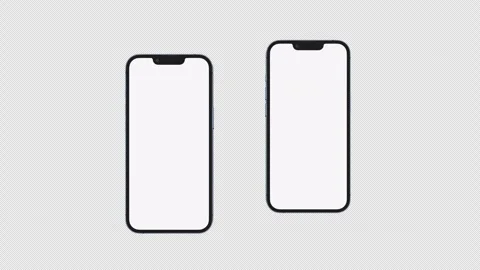 Creative animated smartphone mockup. Template on transparent background. Stock Footage 255717924