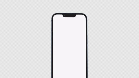 Creative animated smartphone mockup. Template on transparent background. Stock Footage 255717926