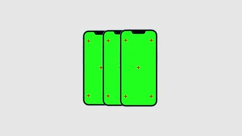 Creative animated smartphone mockup on transparent background. Alpha channel. Stock Footage 245817506