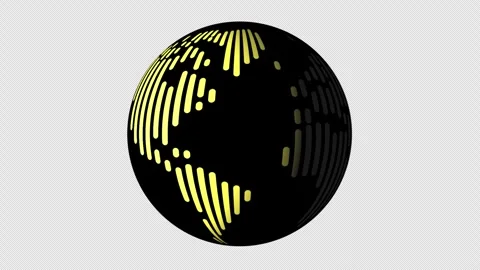 Creative animation of a glowing globe representing global connection Vidéo 334110635