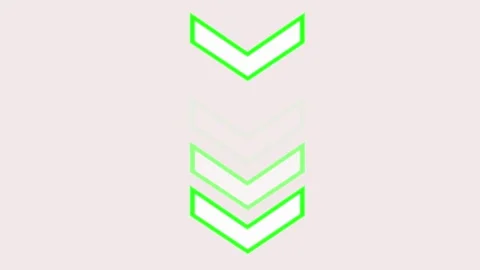 Creative animation of green and white color arrows moving from up to down o.. Stock Footage 255187673