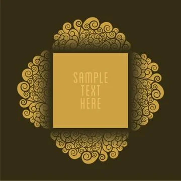 Creative antique royal design for product or banner design Ilustração Stock