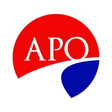 Creative APO Initial Letter Icon Stock Illustration