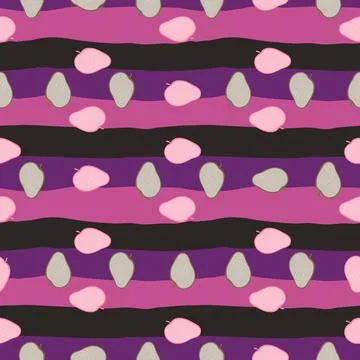 Creative apple seamless pattern in doodle style. Fruis wallpaper. 스톡 일러스트