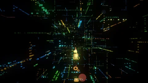 Creative Apps Fly Abstract Background Stock Footage 114192666