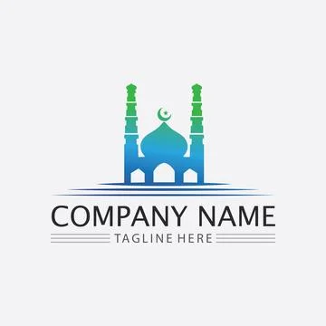 Creative Arabic Islamic Ramadan Kareem in crescent moon shape with lamp for.. Stock Illustration