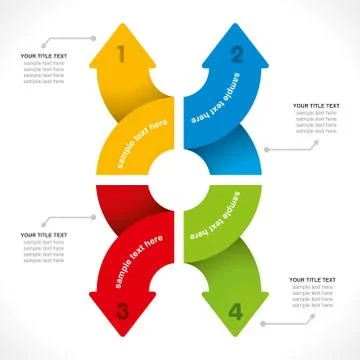 Creative arrow info-graphics design concept vector Stock-Illustration