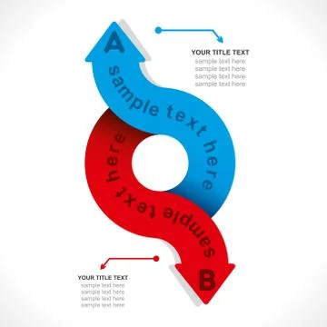 Creative arrow info-graphics design concept vector Stock Illustration