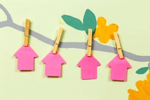 Creative arrow out paper Stock Photos