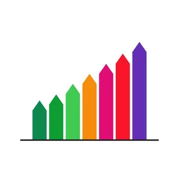 Creative Arrow Up Success Graph Stock Illustration