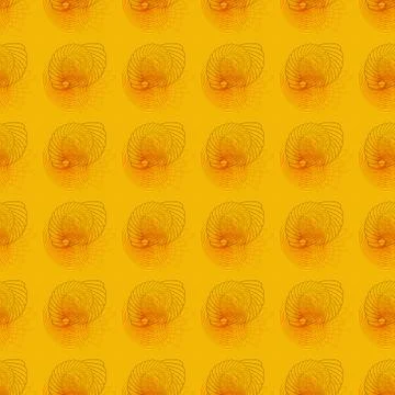 Creative art of ellipsis, shells, and leaf patterns イラスト素材
