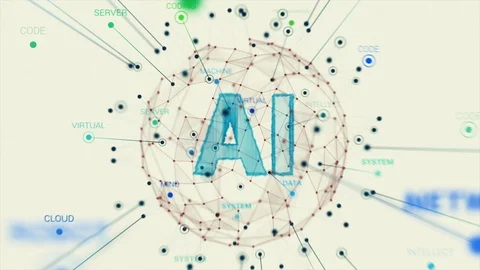 Creative Artificial Intelligence Bright Concept Animation Stock-Footage 122767839