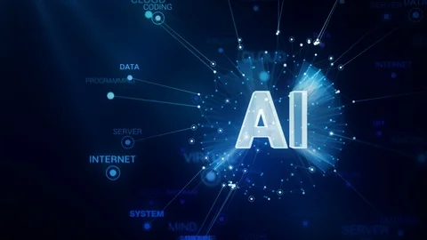 Creative Artificial Intelligence Concept Side Shot Stock Footage 123015294