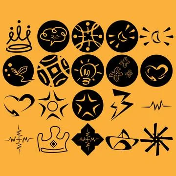 Creative Artistic Minimalist Visual Element Stockillustratie