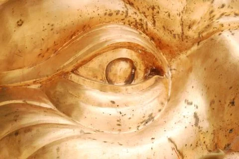 Creative artwork by welding copper and gold metal Stock-Fotos