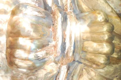 Creative artwork by welding copper and gold metal Stock Photos