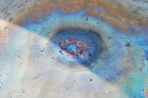Creative artwork by welding copper and gold metal Stock Photos