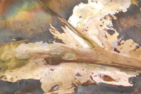 Creative artwork by welding copper and gold metal 库存照片