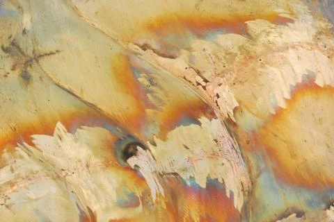 Creative artwork by welding copper and gold metal Stock Photos