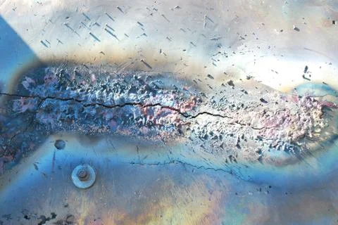 Creative artwork by welding copper and gold metal 库存照片