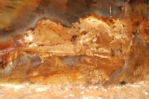 Creative artwork by welding copper and gold metal 库存照片