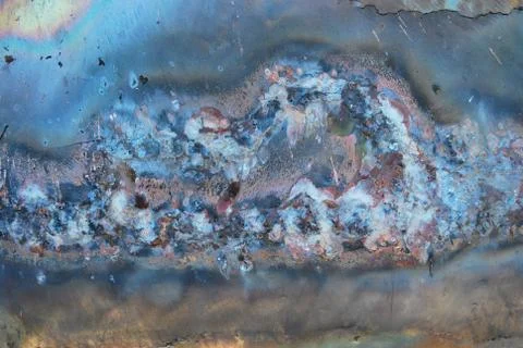 Creative artwork by welding copper and gold metal Stock-Fotos