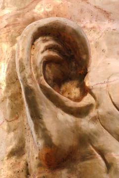 Creative artwork by welding copper and gold metal Stock Photos