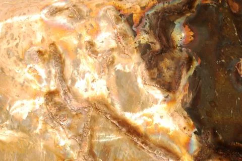 Creative artwork by welding copper and gold metal Stock Photos