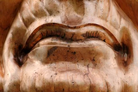 Creative artwork by welding copper and gold metal 写真素材