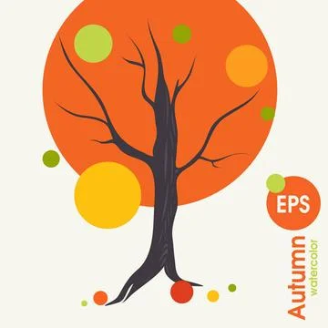 Creative Autumn Background Creative Autumn Background. Vector Illustration... Stock Photos