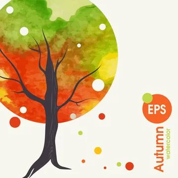 Creative Autumn Background Creative Autumn Background. Vector Illustration... Foto stock