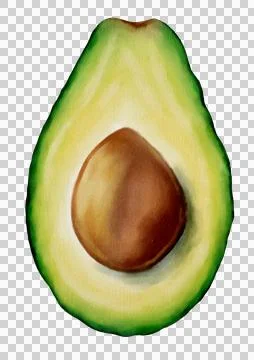 Creative avocado watercolor pattern for textile and packaging designs Stock Illustration