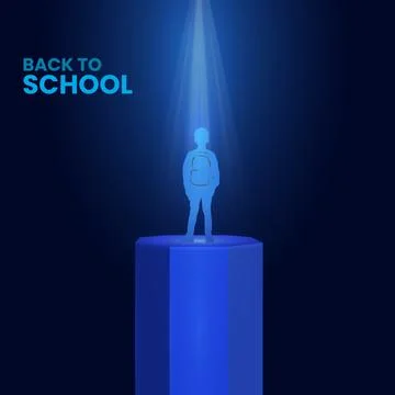 Creative back to school Day ads design. back to school Day, Celebrated in U.. Stock Illustration