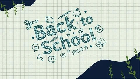 Creative back to school vector design Stock-Illustration