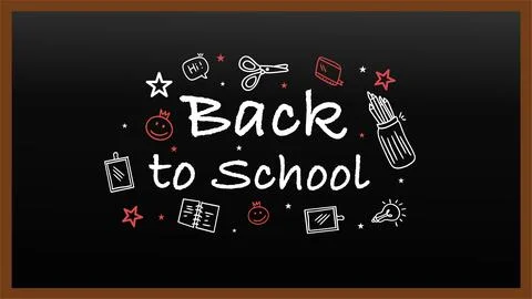 Creative back to school vector design Stock Illustration