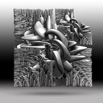 Creative background with 3D rendered element 스톡 일러스트