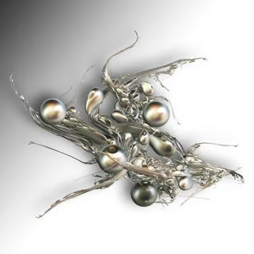 Creative background with 3D rendered element Stock Illustration