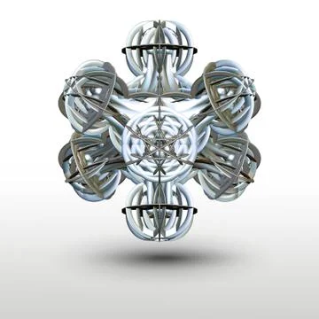 Creative background with 3D rendered element 스톡 일러스트