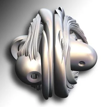 Creative background with 3D rendered element 스톡 일러스트