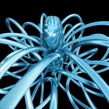 Creative background with 3D rendered element 스톡 일러스트