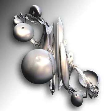 Creative background with 3D rendered element 스톡 일러스트