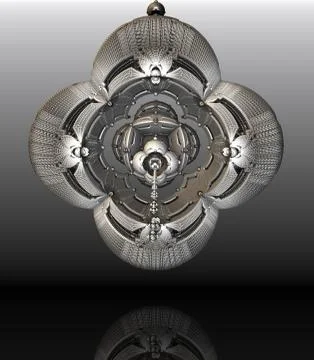 Creative background with 3D rendered element Stock Illustration