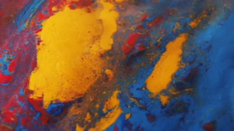 Creative background with abstract acrylic paints painted in waves. Stock Footage 170303660