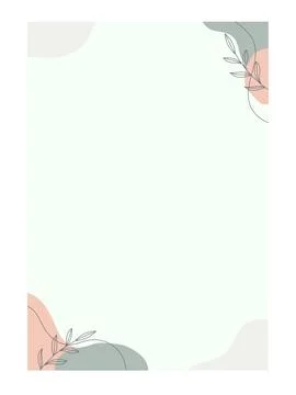 Creative background Abstract modern geometric with floral, Empty printable .. Stock Illustration