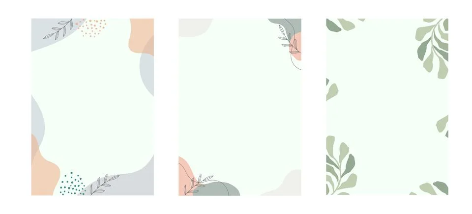 Creative background Abstract modern geometric with floral, Empty printable .. Stock Illustration