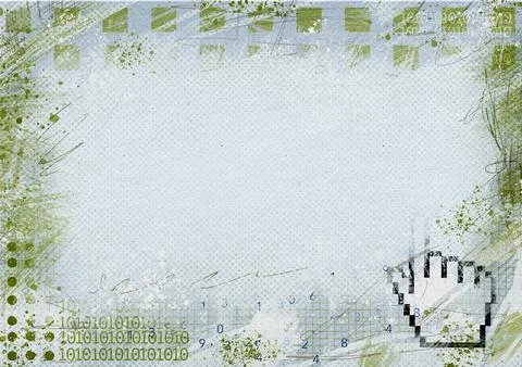 Creative background banner with copy space and pixel mouse 스톡 일러스트