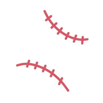 Creative background with baseball ball seam pattern イラスト素材