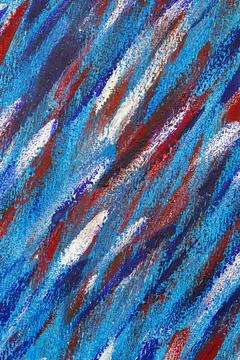 Creative background of colorful brush strokes on canvas close up. Stock Illustration